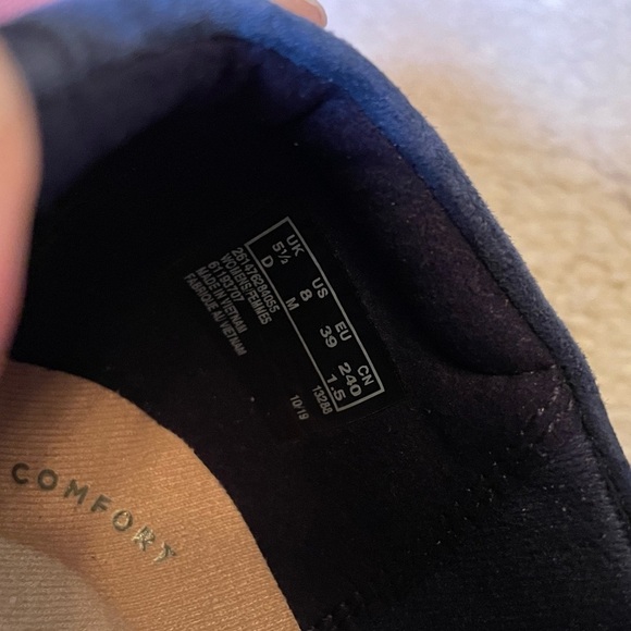 Collection by Clarks Women's Sharon Bay Shoes sz 8 - Navy - Picture 6 of 7